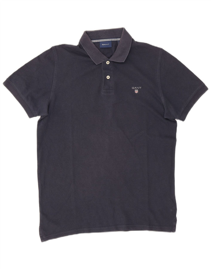 Gant Herren-Poloshirt, klein, marineblau, Baumwolle