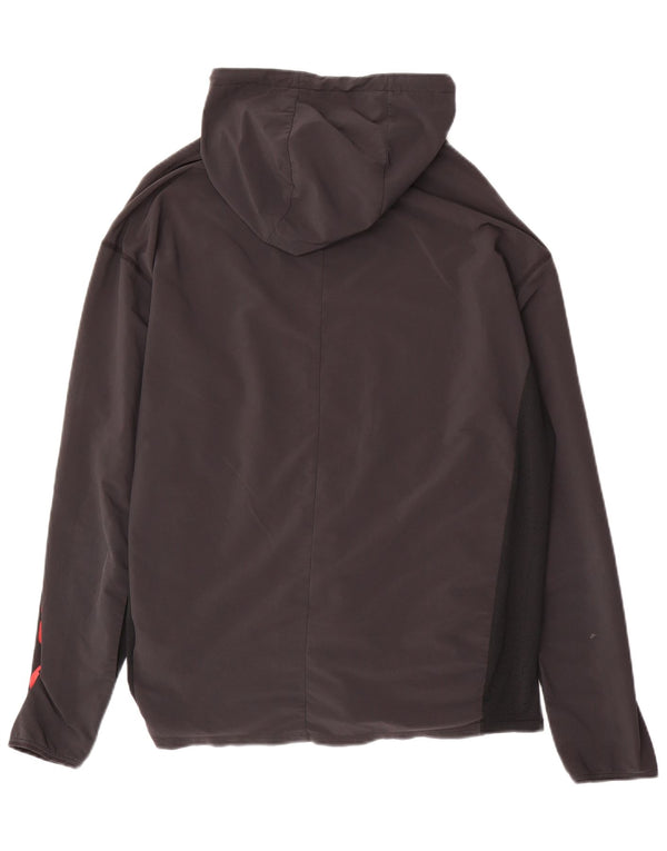 Nike Herren Dri Fit Standard Fit Kapuzenpullover Mittelschwarzes Polyester