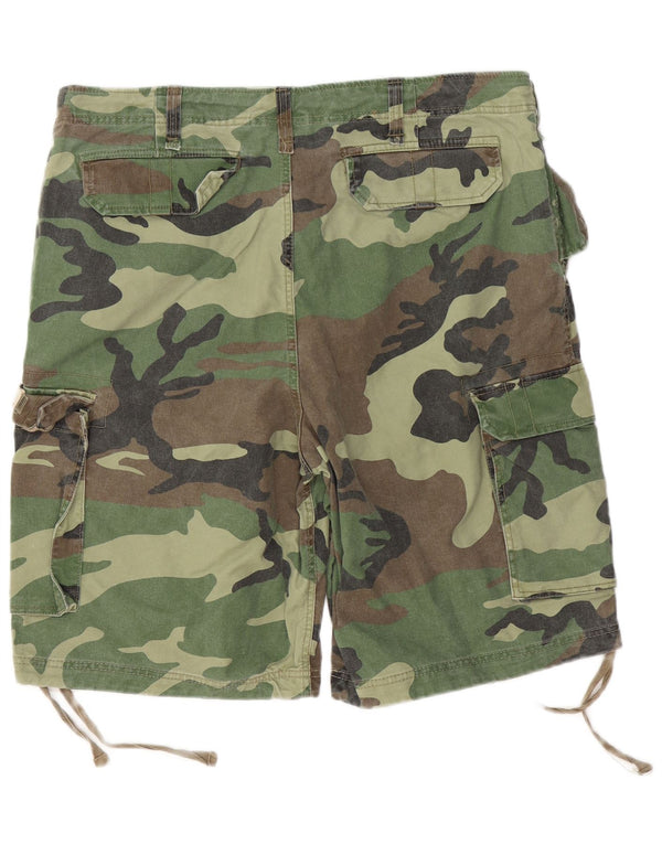 MIL-TEC Herren Cargoshorts XL W38 Grüne Tarnung Baumwolle
