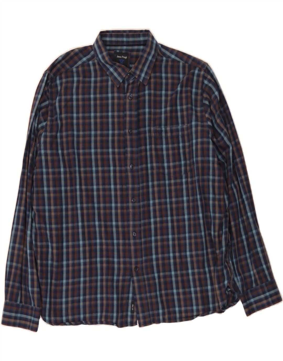 JAMES PRINGLE Mens Shirt XL Multicoloured Check Cotton Vintage James Pringle and Second-Hand James Pringle from Messina Hembry 
