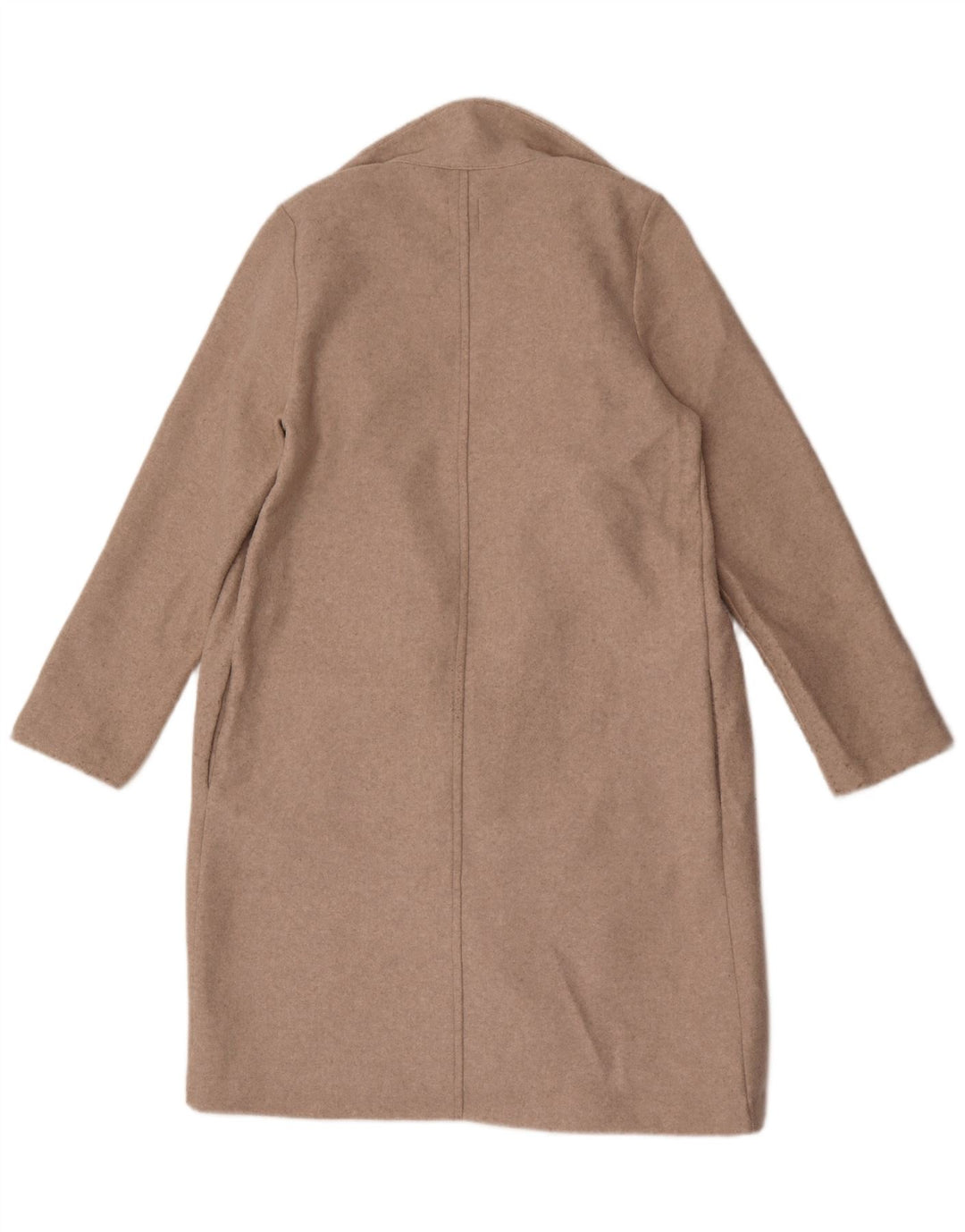 Zara Womens Open Overcoat UK 14 Mittelgraues Polyester