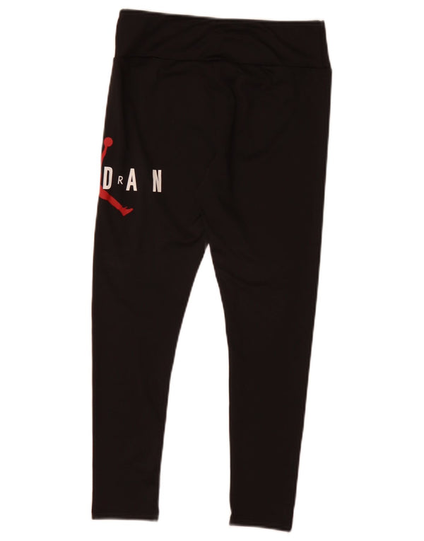 Jordan Mädchen-Leggings mit Grafik, 10–11 Jahre, mittleres schwarzes Polyester