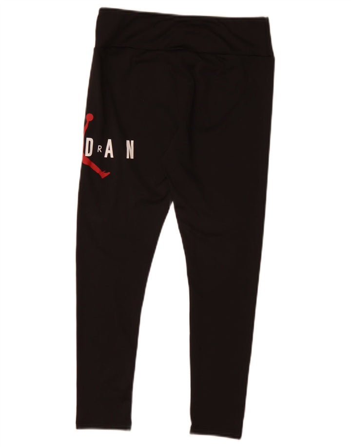 Jordan Mädchen-Leggings mit Grafik, 10–11 Jahre, mittleres schwarzes Polyester