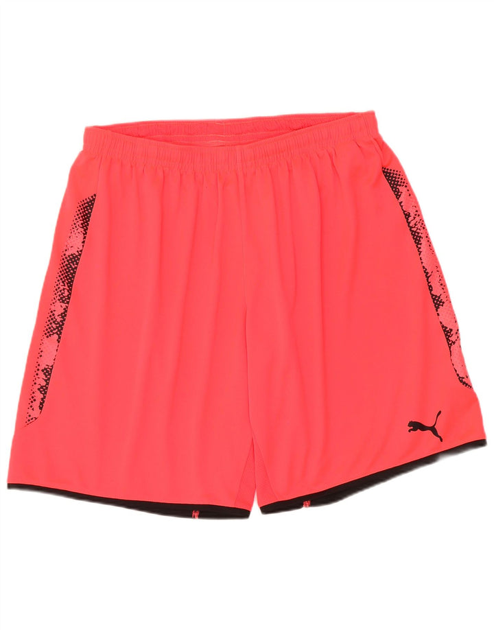 Puma Herren Sport Shorts XL Rot gepunktetes Polyester