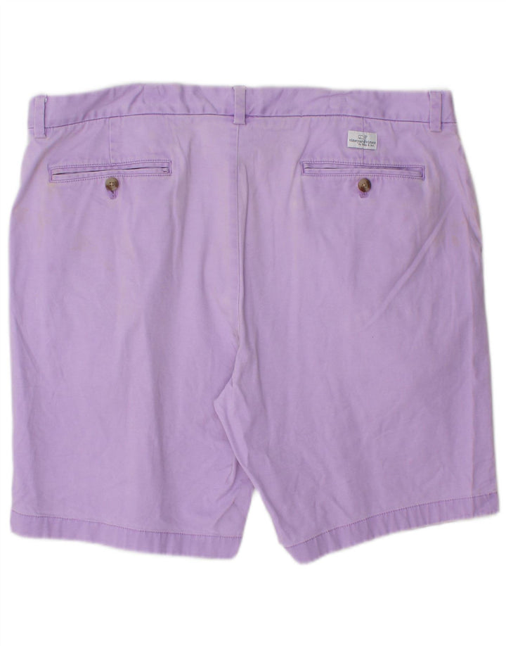 VINEYARD VINES Herren Chino Shorts W38 XL Lila Baumwolle