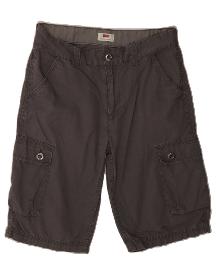 LEVI'S Boys Cargo Shorts 15-16 Years W28  Grey Cotton Vintage Levi's and Second-Hand Levi's from Messina Hembry 