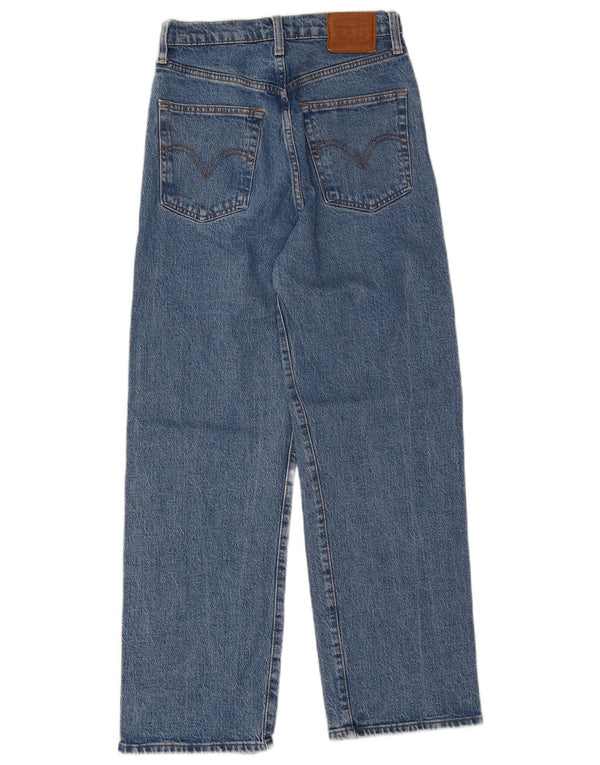 Levi's Damen Ribcage High Waist Straight Jeans W27 L26 Blaue Baumwolle