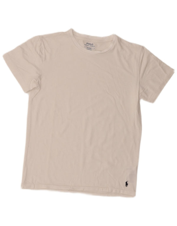 Polo Ralph Lauren T-Shirt-Oberteil für Jungen, 13–14 Jahre, mittelweiße Baumwolle