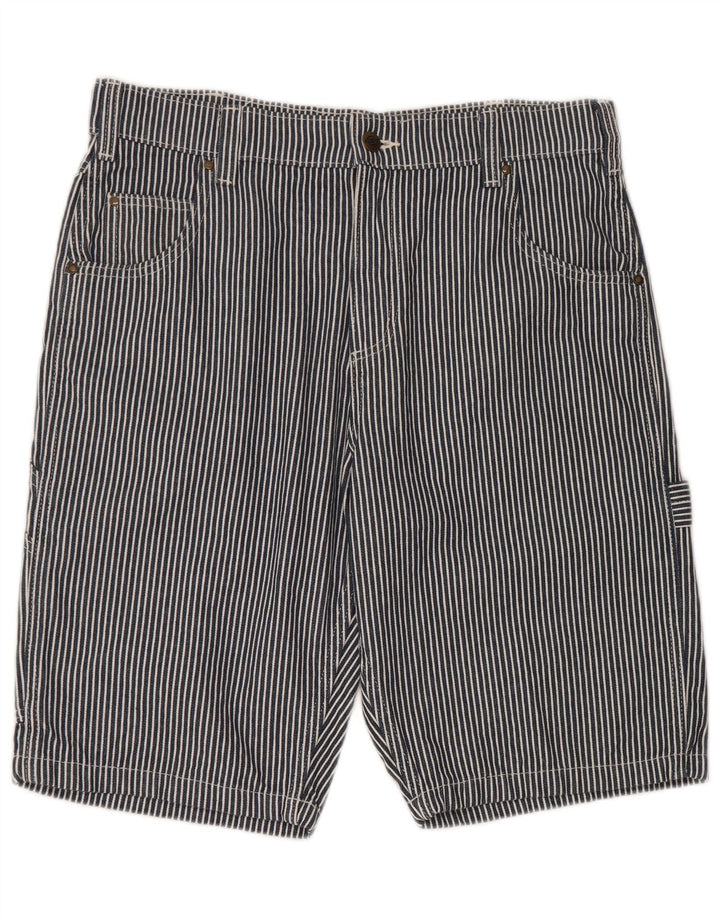 Dickies Herren-Cargoshorts W34, groß, marineblau, gestreift, Baumwolle