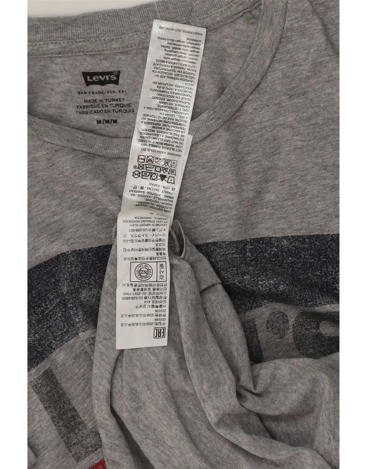 Levi's Herren-T-Shirt mit Grafik, mittelgrau gesprenkelte Baumwolle