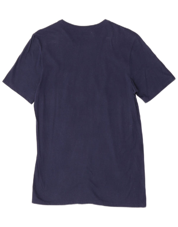 Nike Mens Athletic Fit Graphic T-Shirt Top Small Navy Blue Cotton Sports