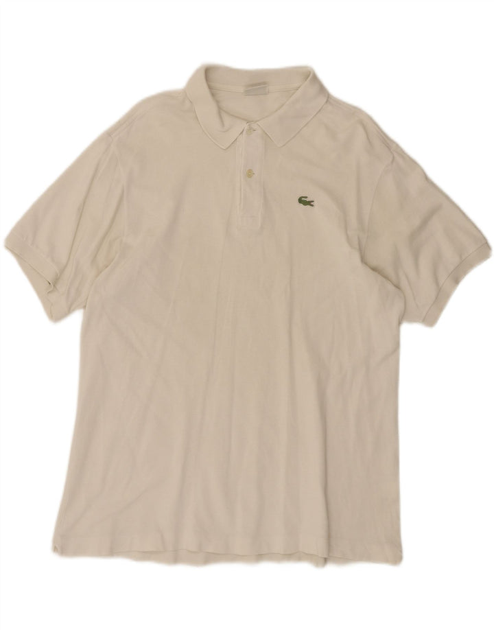LACOSTE Mens Polo Shirt Size 6 XL White Vintage Lacoste and Second-Hand Lacoste from Messina Hembry 