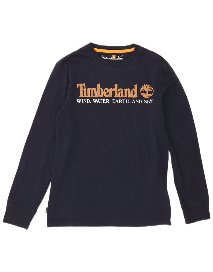 Timberland Herren-Oberteil mit normaler Passform, langärmlig, marineblau, Baumwolle