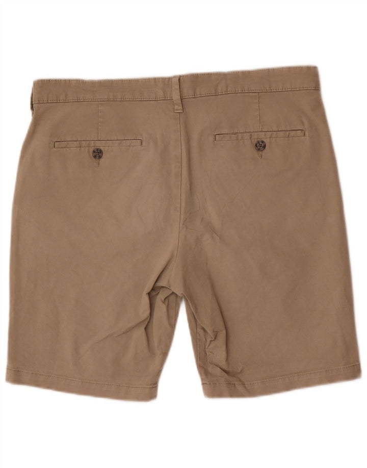 Marks & Spencer Herren-Chinoshorts W34, große braune Baumwolle