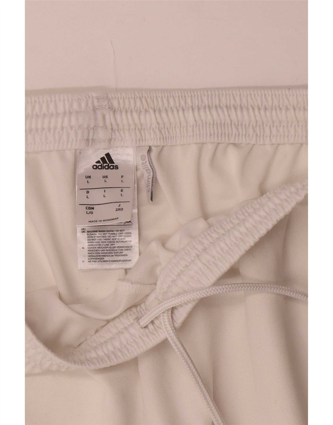 Adidas Herren Climalite Sport Shorts Großes weißes Polyester