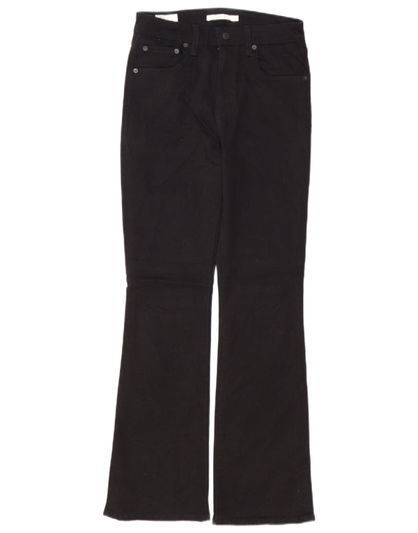 LEVI'S Damen 725 Bootcut-Jeans mit hohem Bund, W28, L30, schwarze Baumwolle