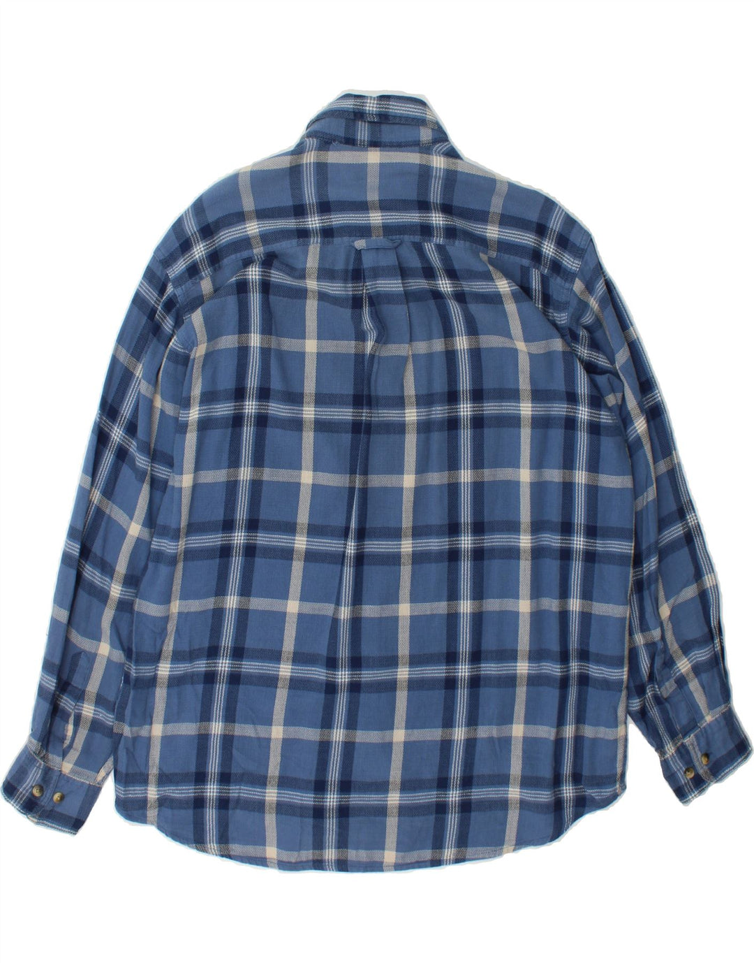 DOCKERS Mens Shirt Medium Blue Check Cotton Vintage Dockers and Second-Hand Dockers from Messina Hembry 