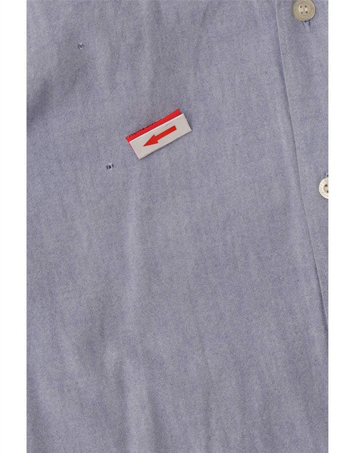 French Connection Herren-Hemd, Größe S, Blau, Baumwolle