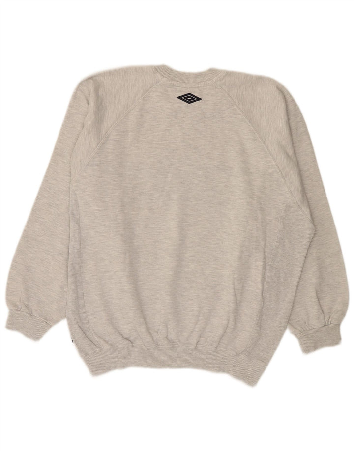 UMBRO Herren-Sweatshirt mit Grafik, groß, grau gesprenkelte Baumwolle