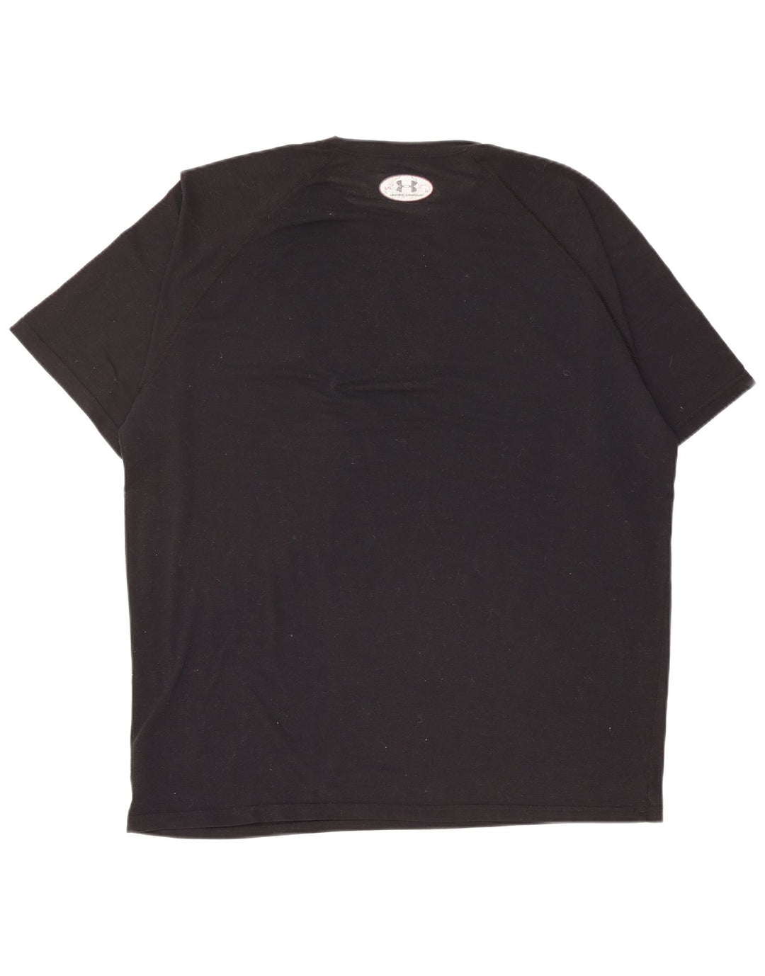 UNDER ARMOUR Mens Heat Gear T-Shirt Top Large Black Polyester