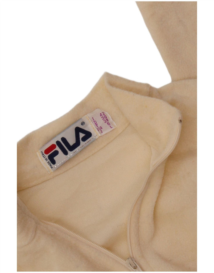 FILA Damen Langarm-Fleece-Body IT 42 Medium Off White