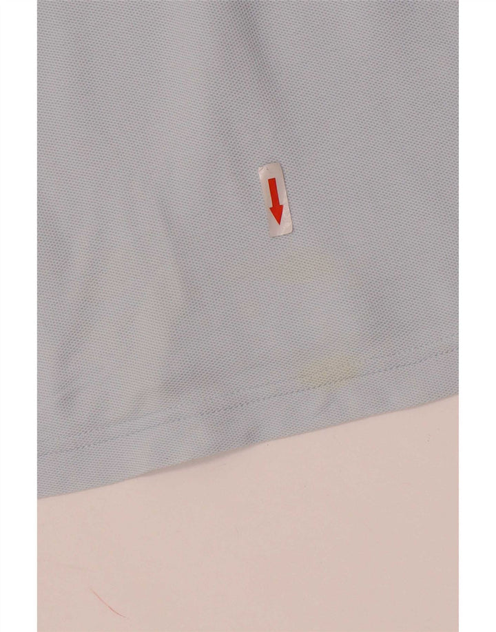 Fila Damen Crop Poloshirt IT 40 Small Blau Baumwolle