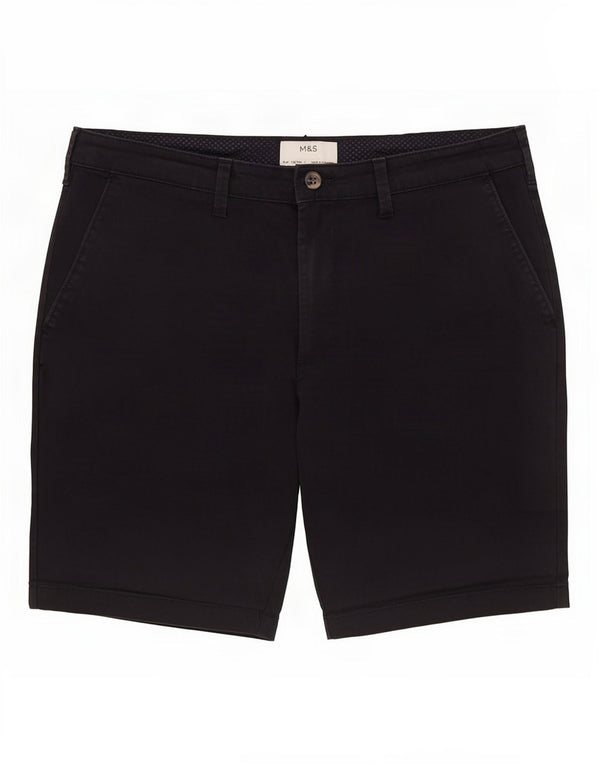 Marks & Spencer Herren-Chinoshorts, Größe L, W34, Marineblau, Baumwolle