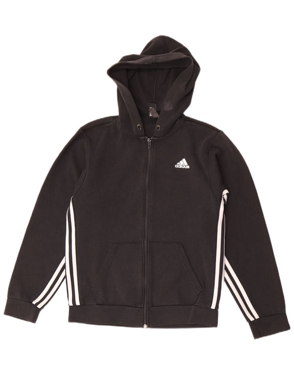 Adidas Herren Zip Hoodie Pullover XS Schwarz Baumwolle