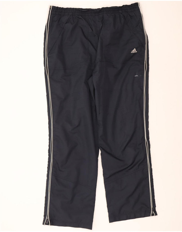 ADIDAS Mens Tracksuit Trousers XL Navy Blue Polyester Vintage Adidas and Second-Hand Adidas from Messina Hembry 