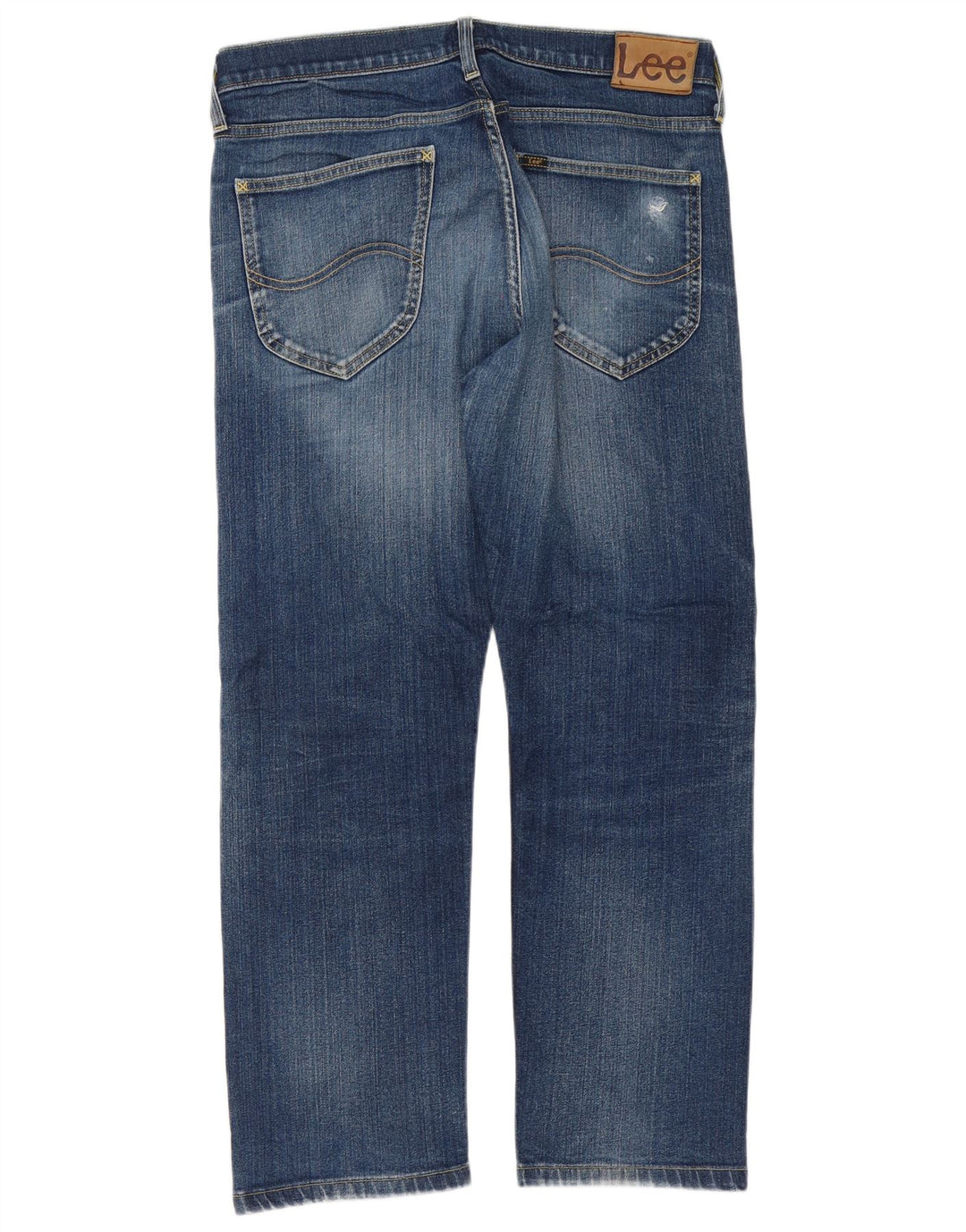 Lee Herren Blake Straight Jeans W34 L28 Blaue Baumwolle