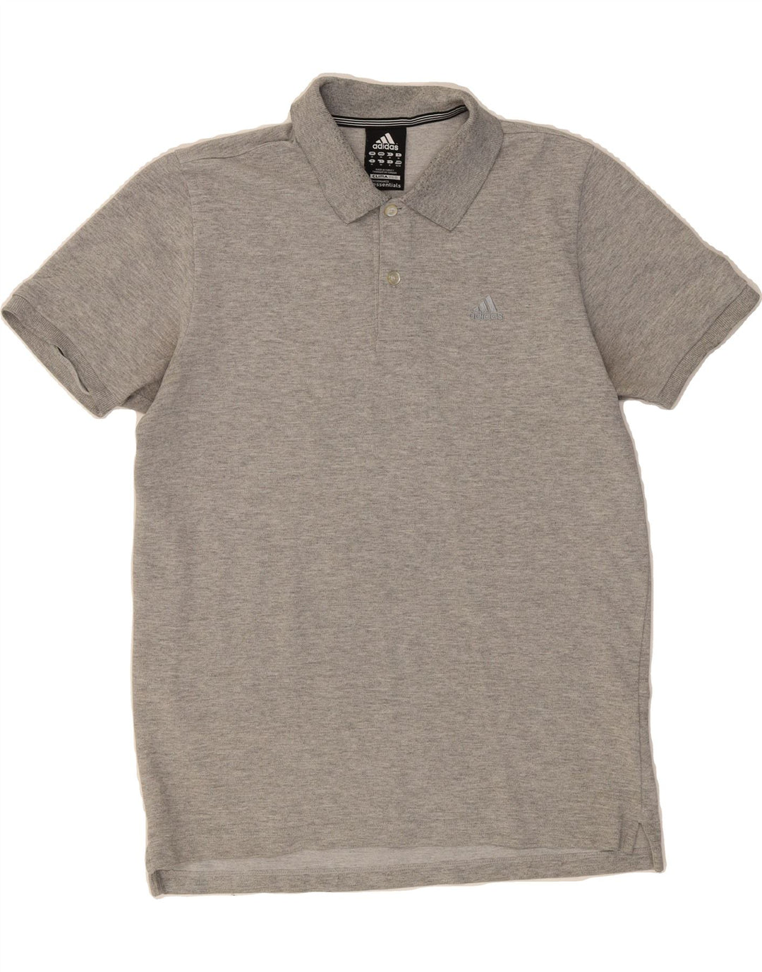 ADIDAS Mens Clima 365 Polo Shirt Medium Grey Cotton Vintage Adidas and Second-Hand Adidas from Messina Hembry 