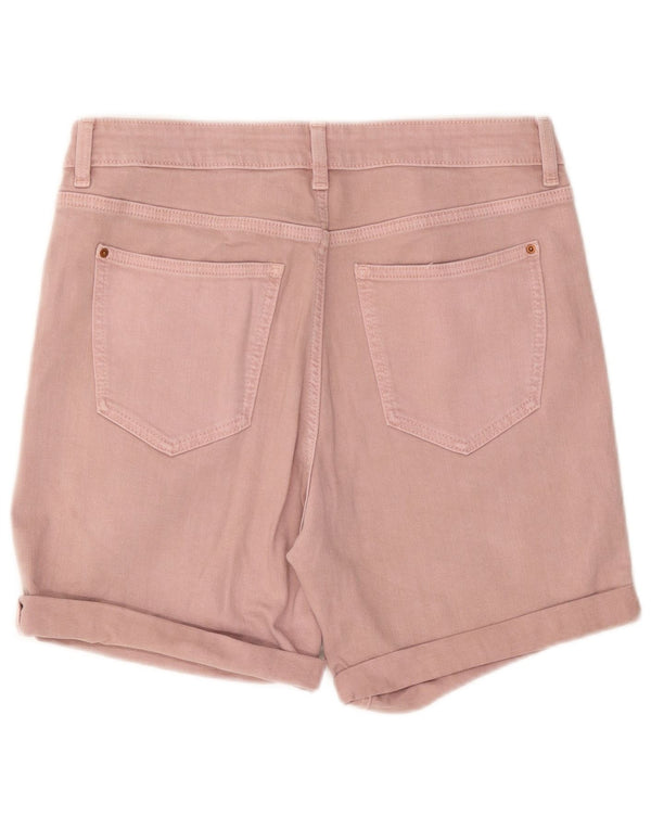 Marks & Spencer Damen Boyfriend-Jeansshorts UK 12 Medium W32 Pink