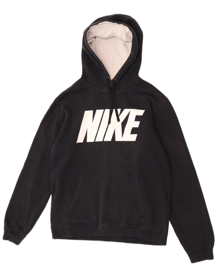 Nike Herren-Kapuzenpullover mit Grafik, mittelschwarz, Baumwolle