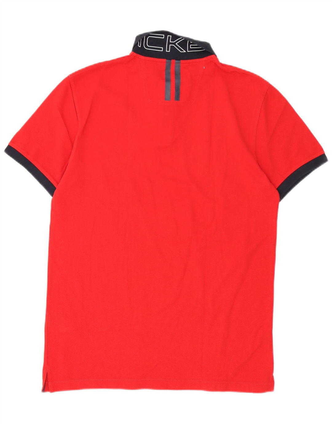 Hackett Herren-Rugby-Poloshirt mit Grafik, mittelrote Baumwolle