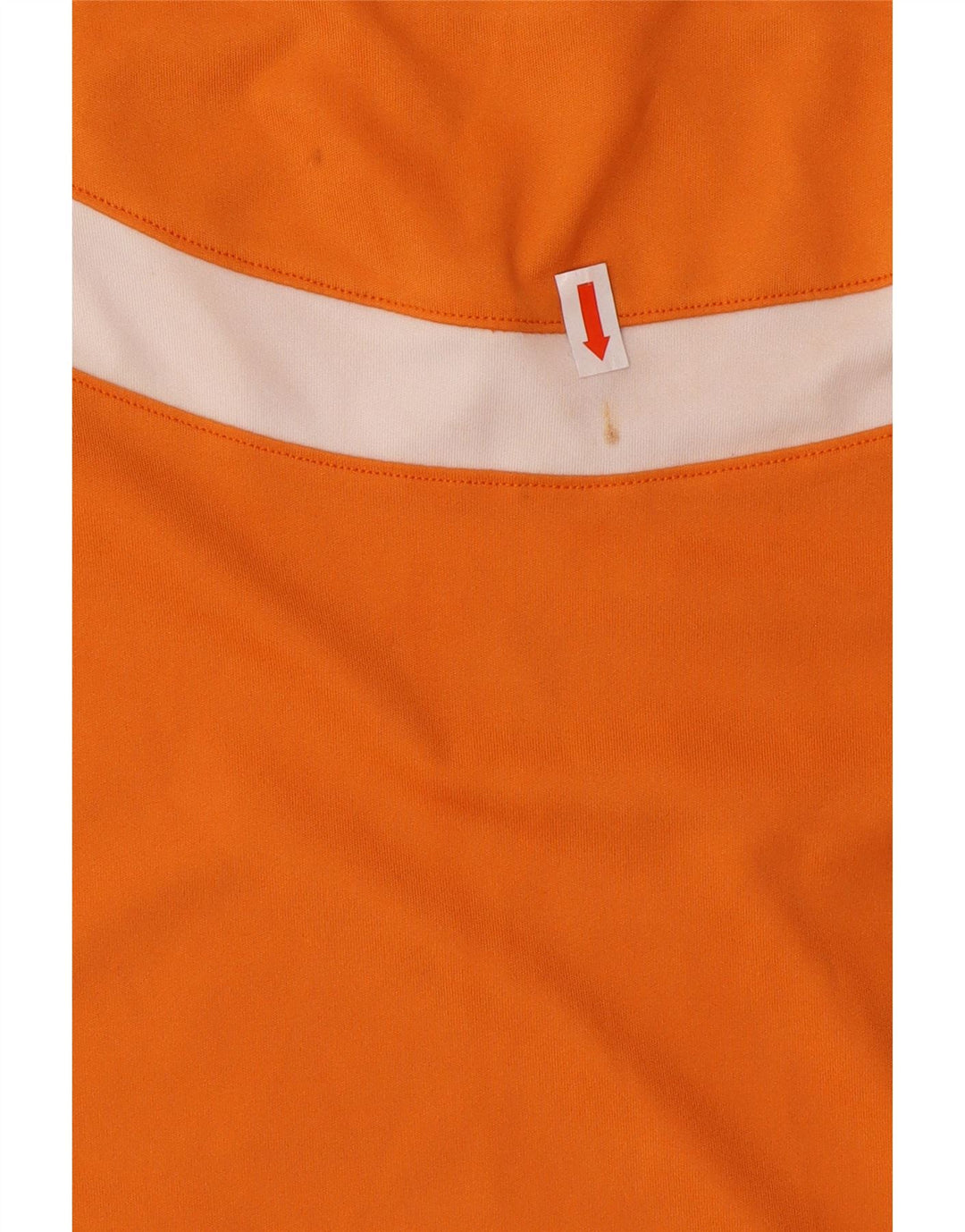 ADIDAS Herren Climacool T-Shirt Top Large Orange Colourblock Polyester