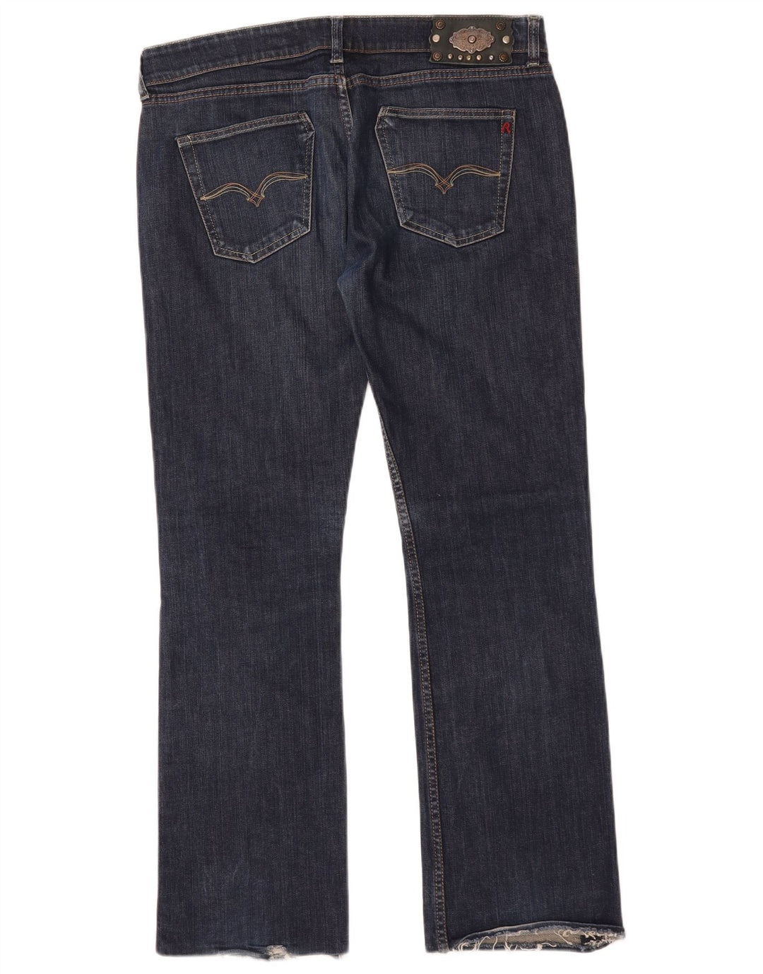 Replay Damen Straight Jeans W35 L30 Blau