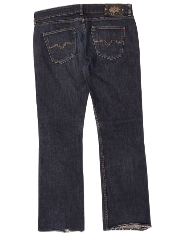 Replay Damen Straight Jeans W35 L30 Blau
