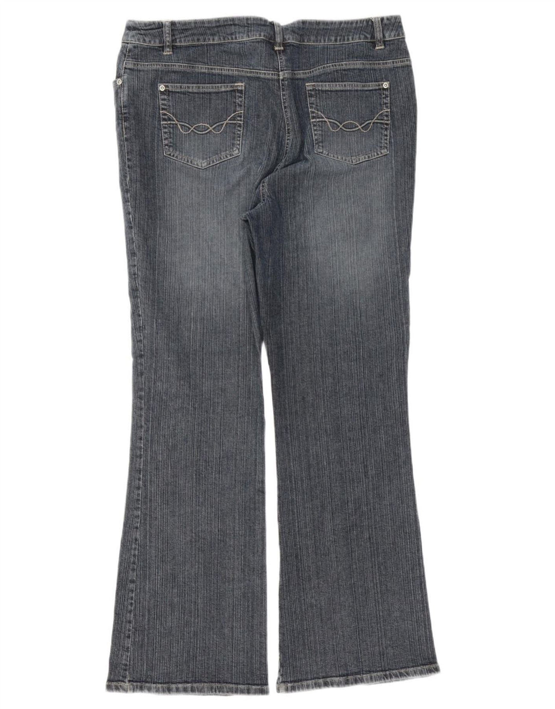 WALLIS Damen Bootcut Jeans UK 16 Large W38 L32 Blaue Baumwolle