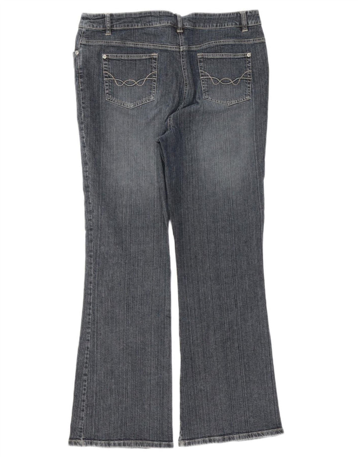 WALLIS Damen Bootcut Jeans UK 16 Large W38 L32 Blaue Baumwolle