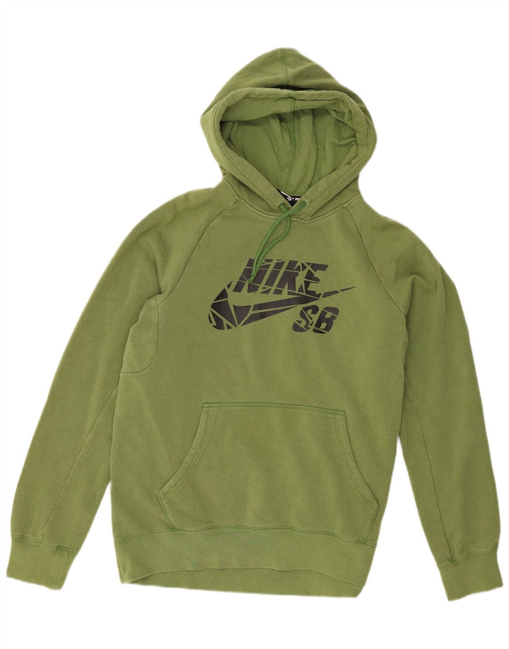 Nike Herren-Kapuzenpullover mit Grafik, mittelgrüne Baumwolle