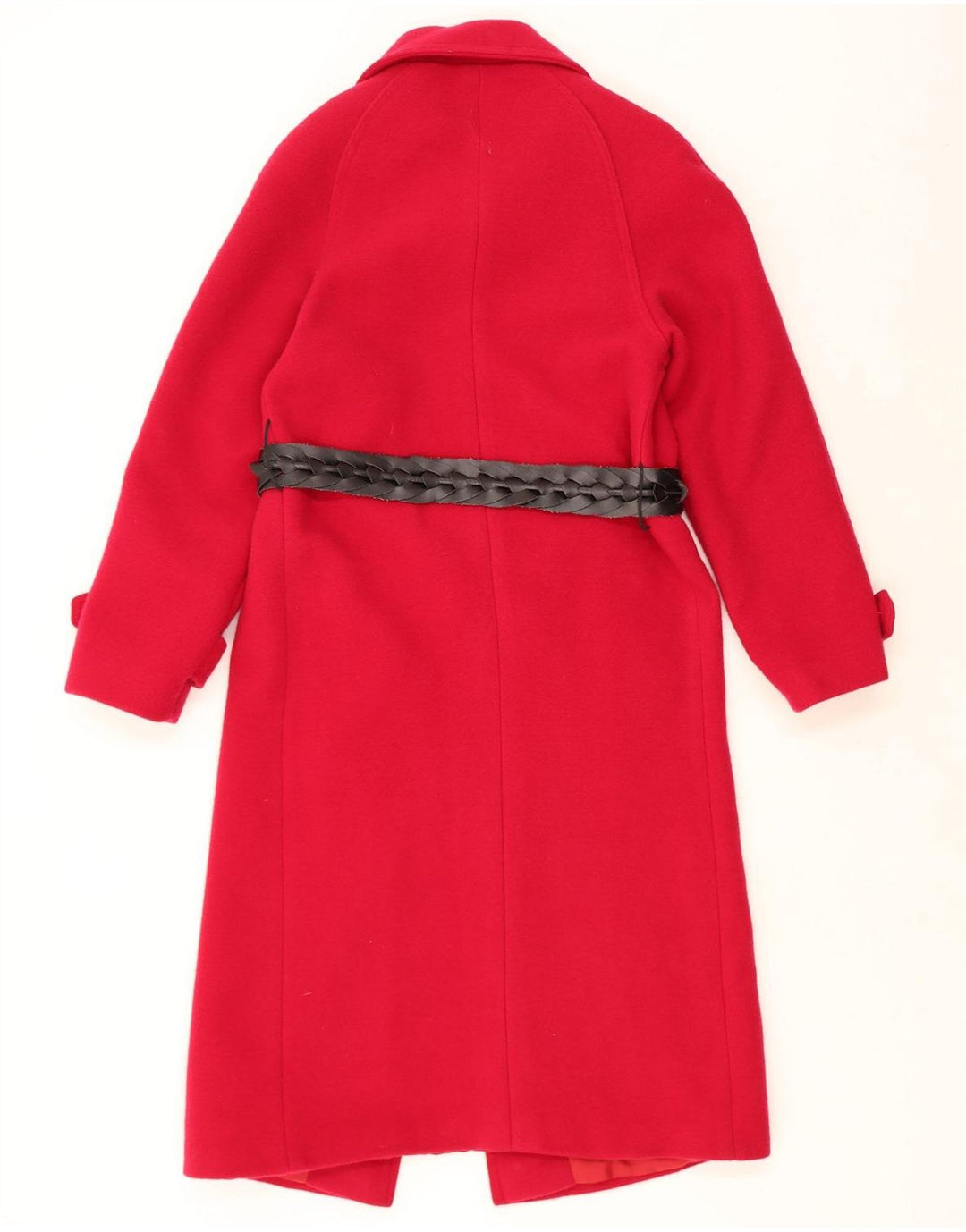 DAVID BARRY Womens Overcoat UK 12 Medium Red Virgin Wool Vintage David Barry and Second-Hand David Barry from Messina Hembry 
