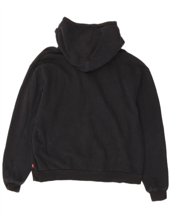 Levi's Herren-Kapuzenpullover mit Grafik, Größe S, schwarze Baumwolle