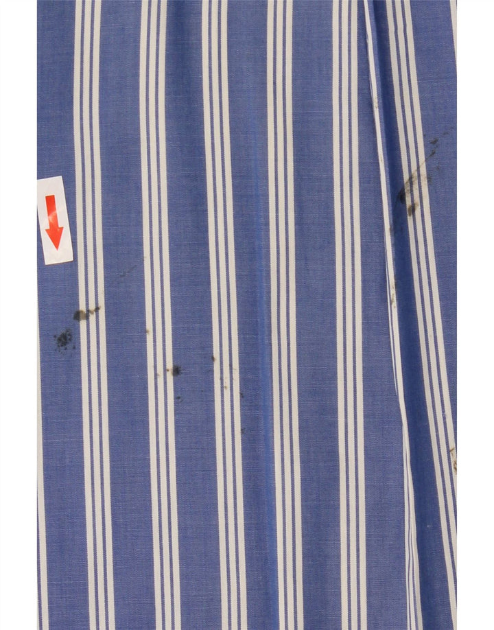 Chaps Herren-Kurzarmhemd, groß, blau gestreift