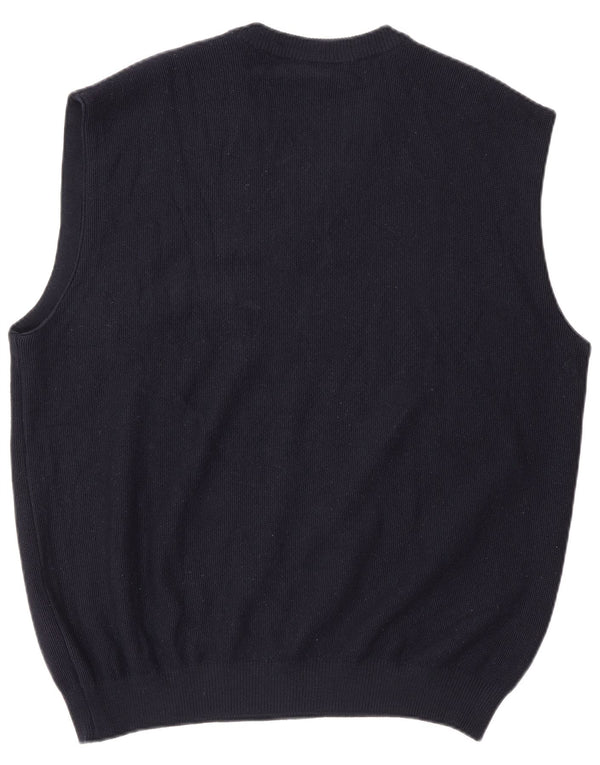 Navigare Herren Weste Tank Top 2XL Marineblau Wolle