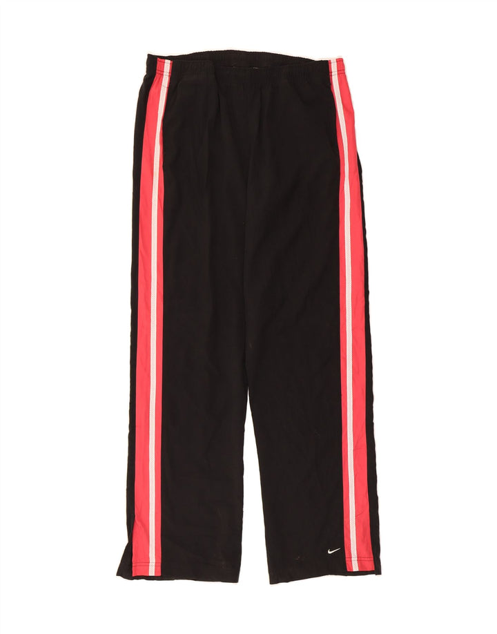 NIKE Womens Tracksuit Trousers US 12/14 Large  Black Colourblock Polyester Vintage Nike and Second-Hand Nike from Messina Hembry 