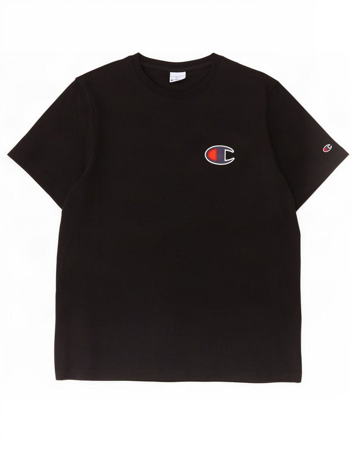 Champion Herren Grafik T-Shirt Top 2XL Schwarz