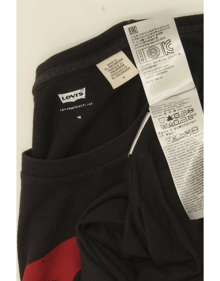 Levi's Herren-T-Shirt mit Grafik, mittelschwarze Baumwolle