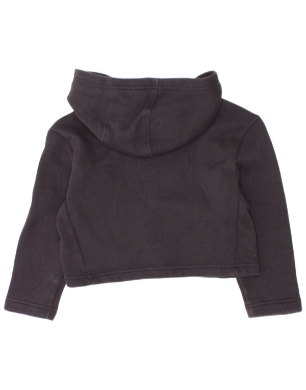 Adidas Mädchen Crop Hoodie Pullover 5–6 Jahre schwarze Baumwolle