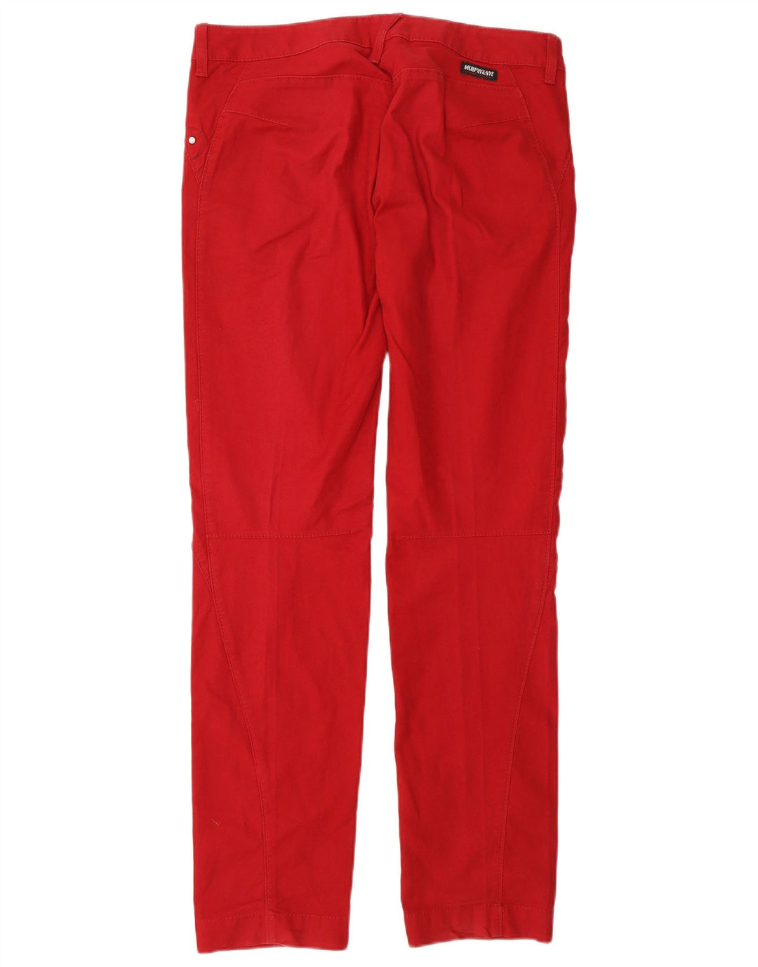 MURPHY & NYE Gerade Chino-Hose für Damen, W30, L32, rote Baumwolle