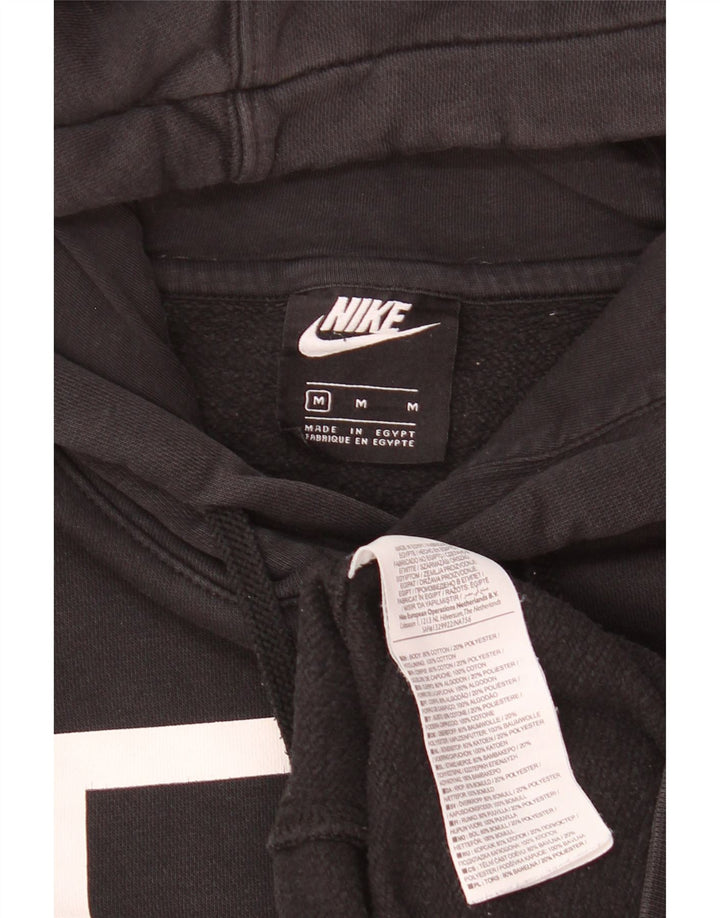 Nike Herren-Kapuzenpullover mit Grafik, mittelschwarz, Baumwolle